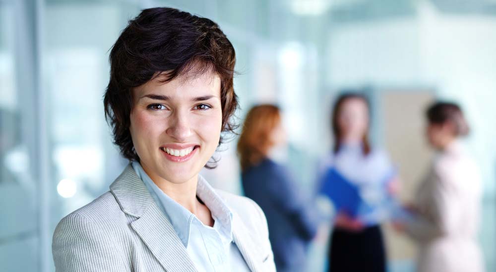 Smiling business woman